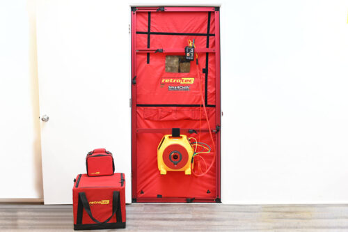300 Blower Door Setup