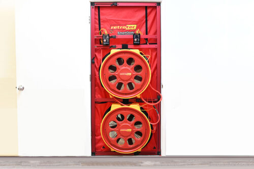 5210 Blower Door Setup