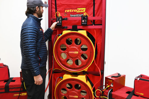 6210F Blower Door In Use